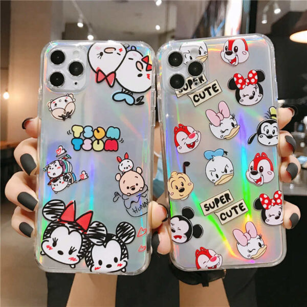 Laser Cartoon Dinosaur Phone Case For Xiaomi Redmi