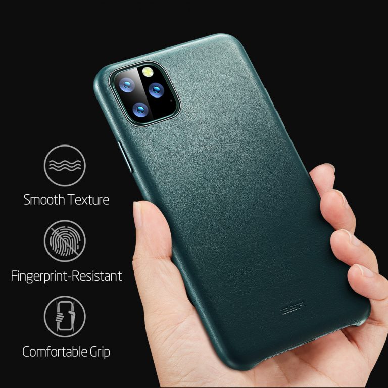 ESR Case for iPhone 11 Pro Max Leather Case Cover Brand Black Green Genuine Leather Protective Cover for iPhone 11 2019 11pro 3 ESR Case for iPhone 11 Pro Max Leather Case Cover Brand Black