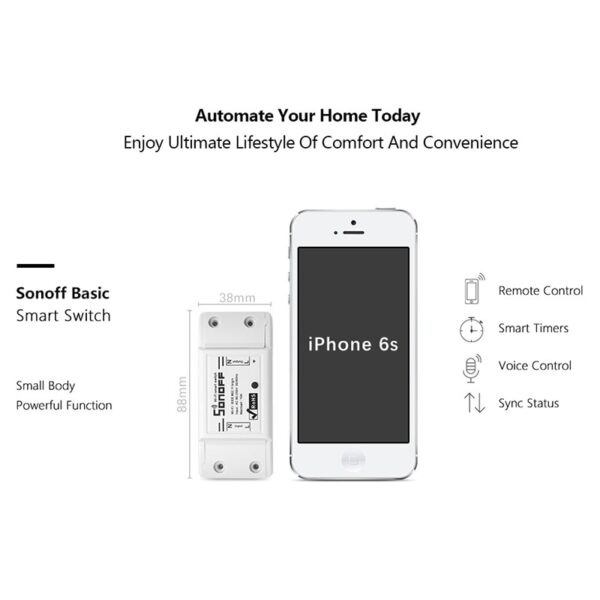 Sonoff Basic R2 WiFi Wireless Smart Remote ON/OFF Timing