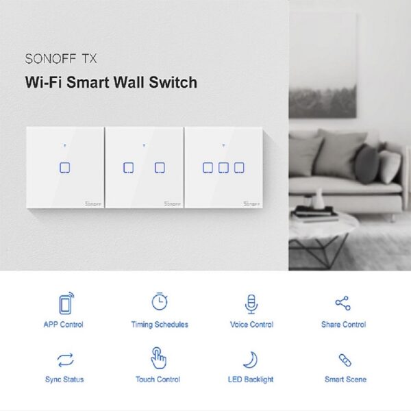 Switch Panel Touch/Voice/APP Control Eweilink Smart Home Automation Alexa