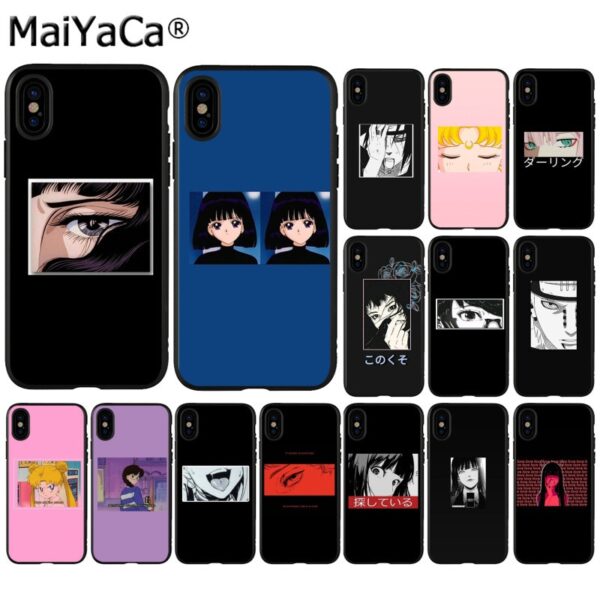 Maiyaca Cartoon kuroshitsuji Naruto Sailor Moon Phone Cover for Apple iphone 11 pro 8 7 66S Plus X XS MAX 5S SE XR 1 Naruto Sailor Moon Phone Cover for Apple iphone 11