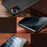 Genuine Leather phone back cove case for iPhone 11