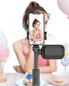 Bluetooth Tripod Selfie Stick Tiktok Mobile Phone Stabilizer Selfie Stick Tripod For Xiaomi Huawei Remote Control(No LED Light)