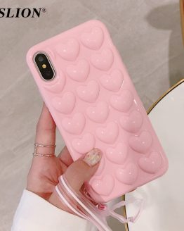 USLION 3D Love Heart Phone Case: Protect Your iPhone with Style and Love 💖