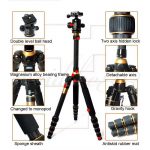 Traveling Extension Tripod Monopod + Ball Head for DSLR Camera