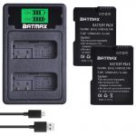 Battery+LCD Dual Charger with Type C Port for Nikon P7800
