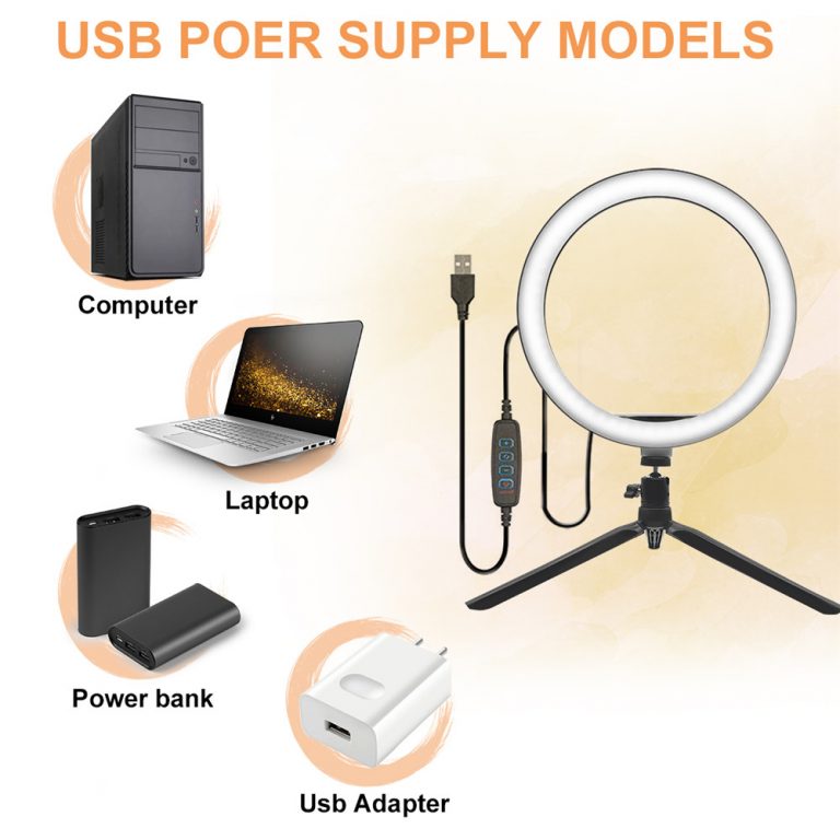 Desktop Selfie Light Tripod Stand for Tiktok YouTube