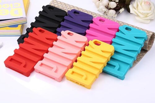 3D P Letter Soft Silicone Case for iPhone 5 5s SE