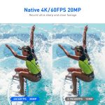 Action Camera 4K 60fps T5 Pro Underwater 60M Waterproof WiFi 2.0"