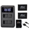 LP-E12 Rechargeable Camera Battery + LCD USB