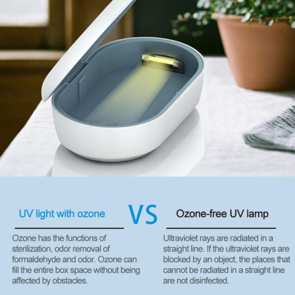 Fashion uv sterilizer box UV ozone mobile phone mask disinfection