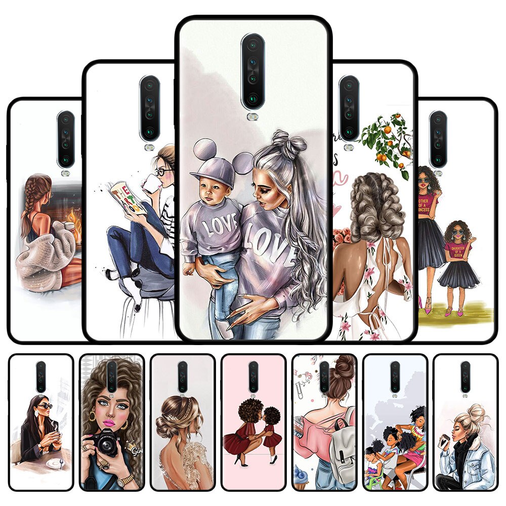 Baby Queen Girl Boss Case For Xiaomi Redmi 8 8A 7 7A 9 K20 6 6A Redmi Note 9S 9 Pro Max 7 8T 8 Pro Silicone Phone Shell Cover