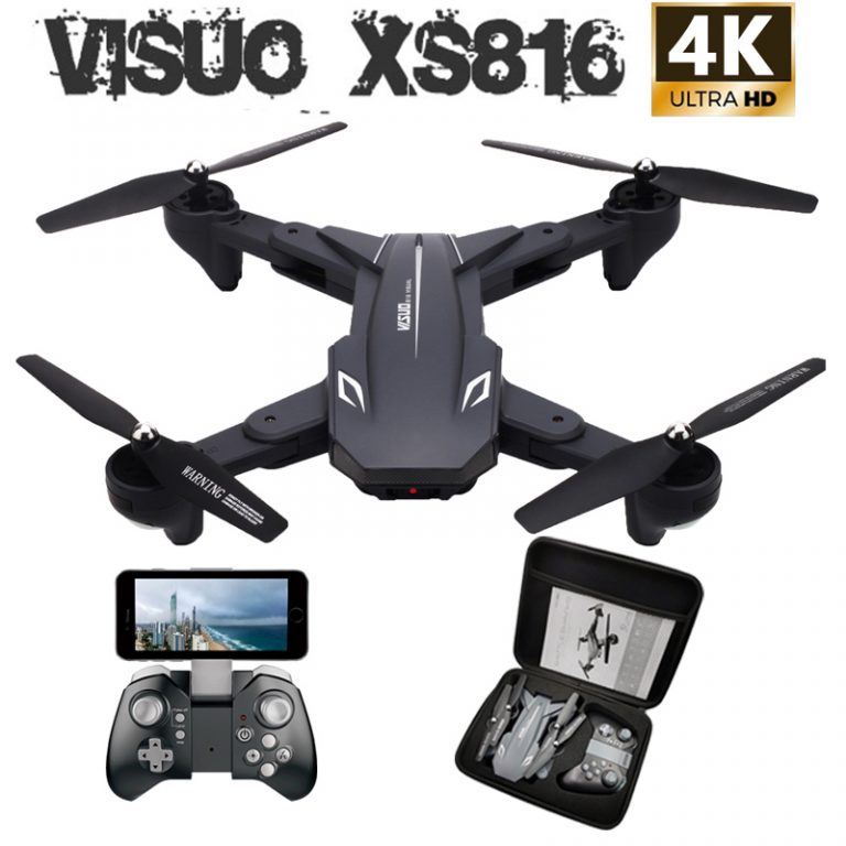 Visuo XS816 RC Drone with 50 Times Zoom WiFi FPV 4K Dual Camera Optical Flow Quadcopter Foldable Selfie Dron VS SG106 M70 1 WiFi FPV 4K Dual Camera Optical Flow Quadcopter