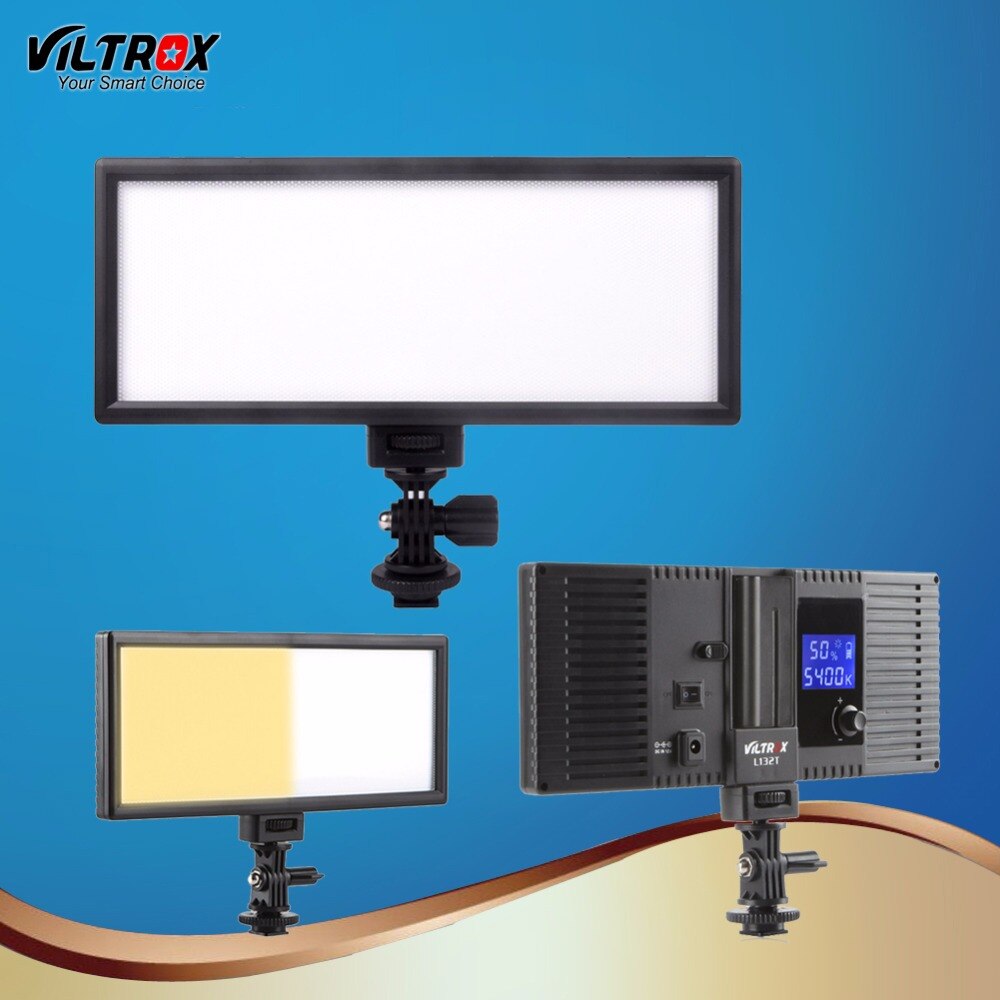 Viltrox L132T LED Video Light Ultra Thin LCD Bi-Color & Dimmable