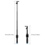 39 Inch Waterproof Selfie Stick for Gopro Hero 8 7 6 5 4 3 Session