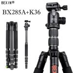Sturdy and portable tripod with K36 ball head, monopod feature, and durable aluminum alloy build for DSLR cameras
