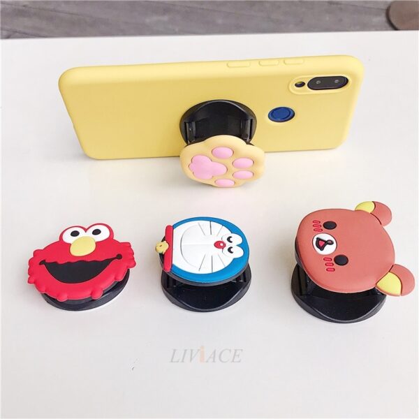 3D silicone cartoon phone holder case for huawei p30 p20 lite pro p8 p9 p10 lite plus 2017 2016 girl cute stand covers 2 3D silicone cartoon phone holder case for huawei p30