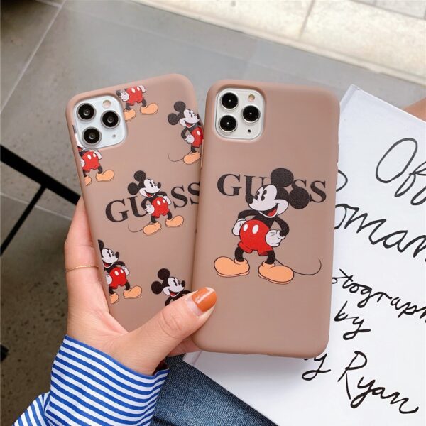 luxury brand Cartoon Funny Mouse Phone Case for iPhone 11 Pro X XS Max XR 7 8 6 Plus SE 2020 Cute Silicon Soft Cover Coque 2 Cartoon Funny Mouse Phone Case for iPhone 11