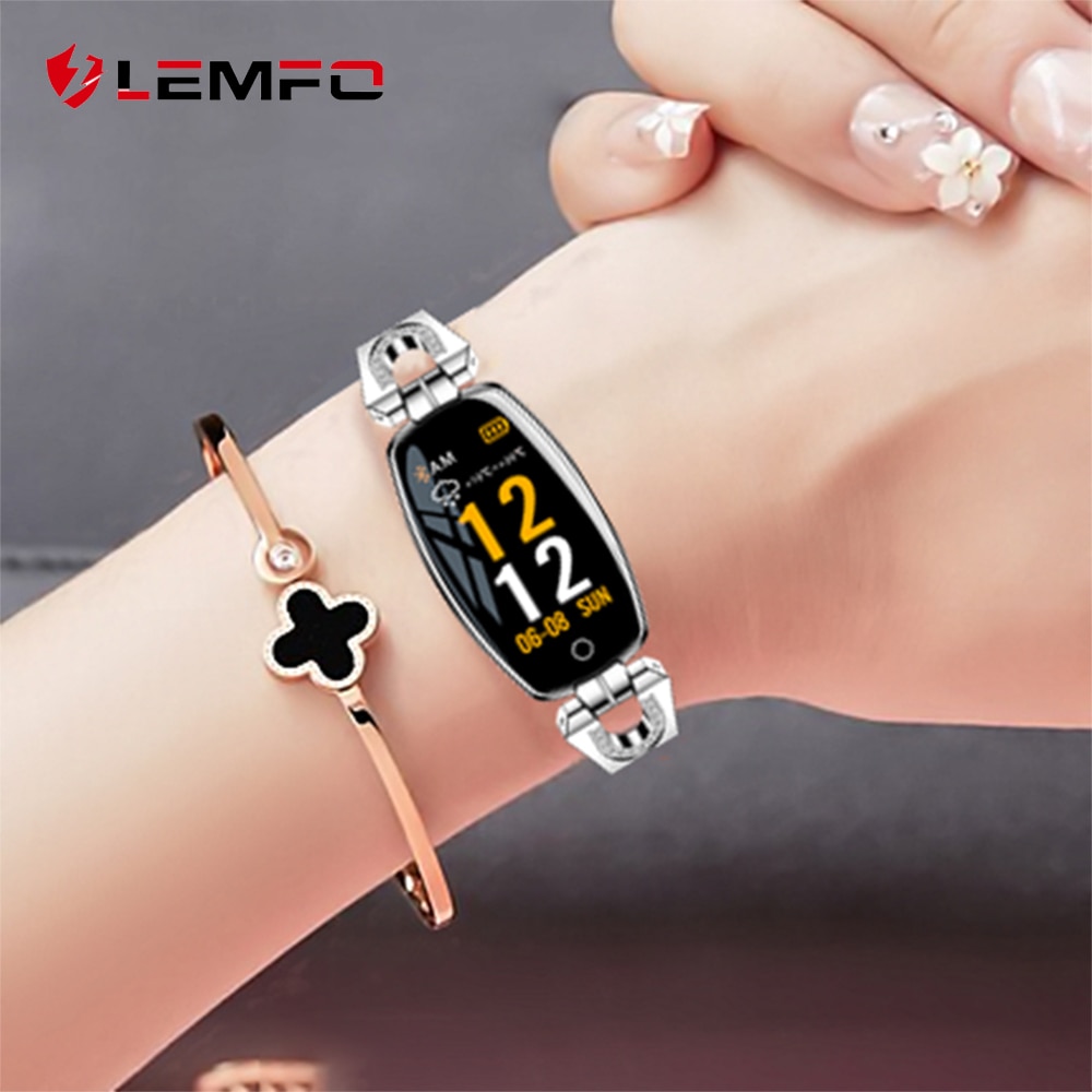 LEMFO H8 Smart Watch Women 2019 Waterproof Heart Rate Monitoring Bluetooth For Android IOS Fitness Bracelet Smartwatch