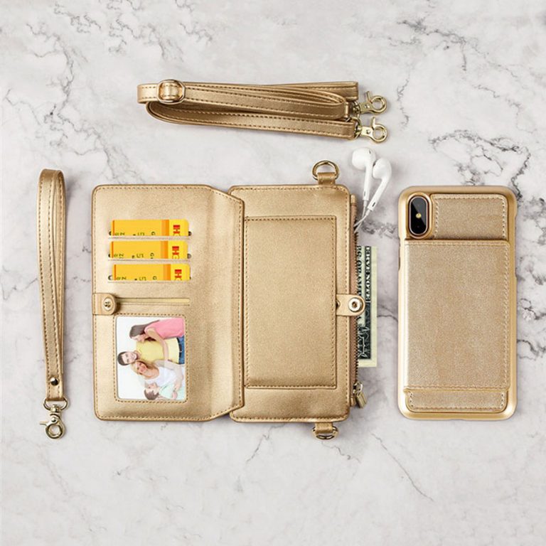 Leather Wallet Bag Case for iPhone 11 Pro XR XS