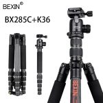 BX285C carbon fiber tripod portable lightweight tripod travel shooting camera tripod foldable pocket tripod for dslr camera