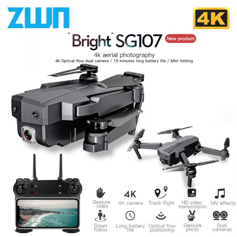 Mini Drone with 4K WIFI FPV HD Dual Camera Quadcopter