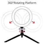 10" Selfie Ring Light with Tripod Stand and Phone Holder - Perfect for Live Streaming, Makeup Tutorials, YouTube Videos, and TikTok