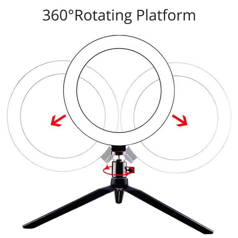 Ring Light LED 10"Selfie Ring Light with Tripod Stand Phone Holder Desktop Ring Lamp for Live Stream/Makeup/YouTube Video Tiktok 3 10" Selfie Ring Light with Tripod Stand and Phone Holder - Perfect for Live Streaming, Makeup Tutorials, YouTube Videos, and TikTok