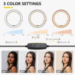 Selfie Ring Lamp for Phone Tripod and Phone Holder for TikTok youtube