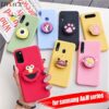 3D silicone cartoon phone holder case for samsung galaxy m30s m40 m30 m20 m10 a30s a50s a20s a10s a20e a10e cute stand cover