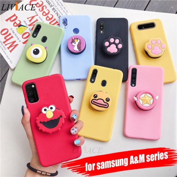 3D silicone cartoon phone holder case for samsung galaxy m30s m40 m30 m20 m10 a30s a50s a20s a10s a20e a10e cute stand cover 3D silicone cartoon phone holder case for samsung galaxy m30s m40 m30 m20 m10 a30s a50s a20s a10s a20e a10e cute stand cover