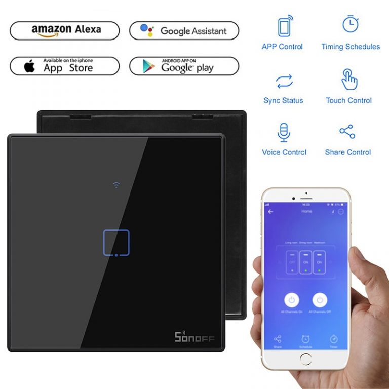 RF Remoted Controlled Wifi Switch With Border Works With Alexa