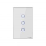 Smart Wifi Touch Wall Light Switch SONOFF T2US TX Border Smart Home 1/2/3 Gang 433 RF/Voice/APP Control US Standard