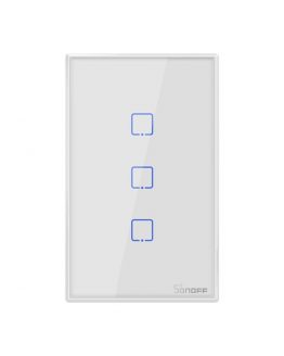 Smart Wifi Touch Wall Light Switch SONOFF T2US TX Border Smart Home 1/2/3 Gang 433 RF/Voice/APP Control US Standard