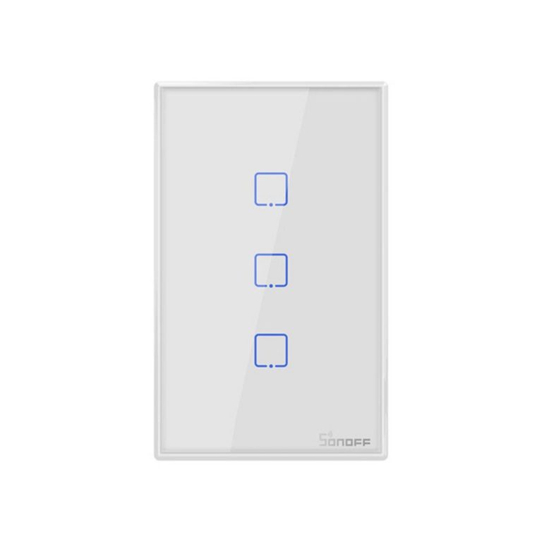Smart Wifi Touch Wall Light Switch SONOFF T2US TX Border Smart Home 1/2/3 Gang 433 RF/Voice/APP Control US Standard