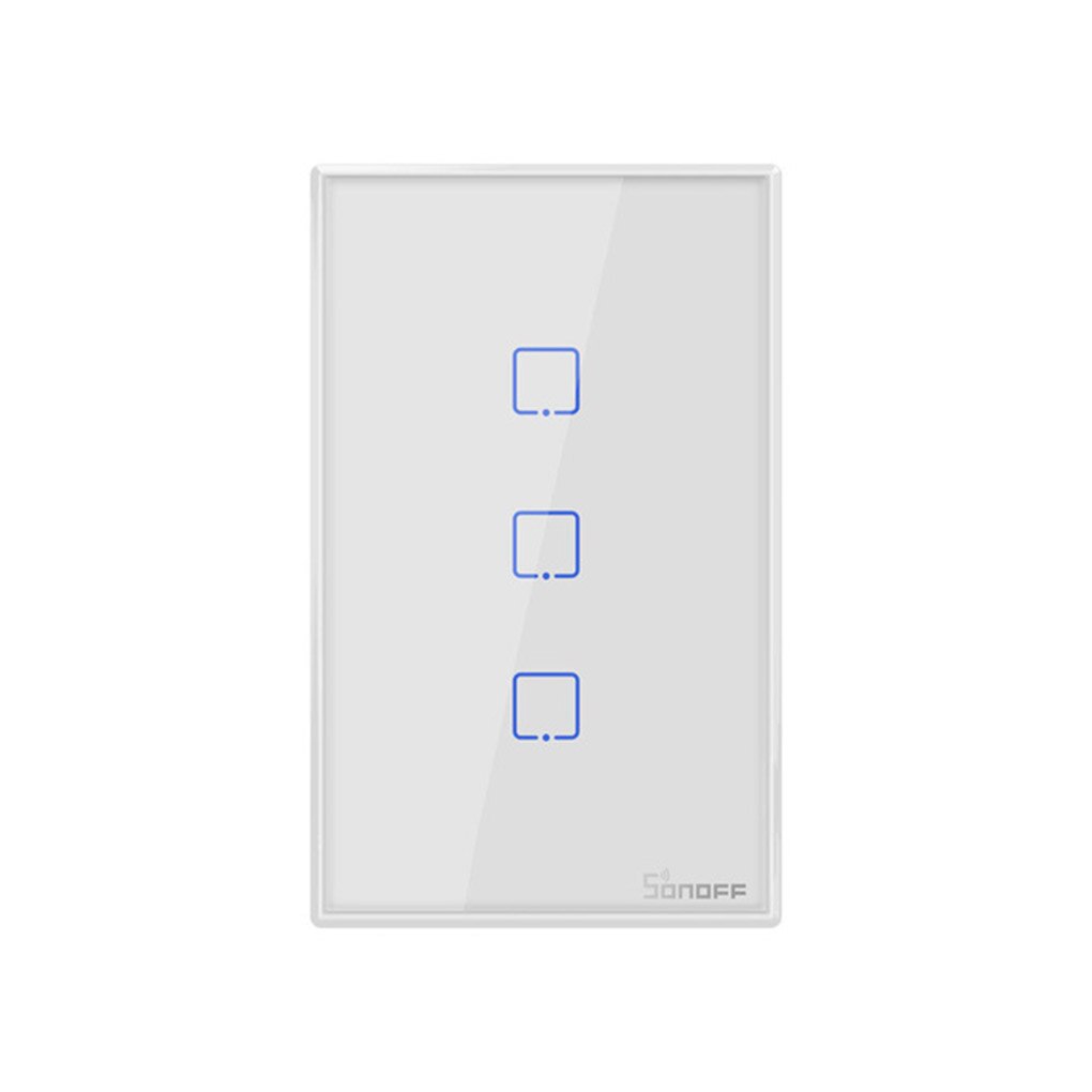 Smart Wifi Touch Wall Light Switch SONOFF T2US TX Border Smart Home 1/2/3 Gang 433 RF/Voice/APP Control US Standard