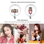 Selfie Ring Lamp for Phone Tripod and Phone Holder for TikTok YouTube