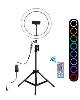 Shine Bright with the 12-Inch RGB Photography Ring Light - Perfect for Vlogs, TikTok, YouTube, and Live Streaming