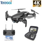 Teeggi M69 FPV Drone 4K with 1080P Wide-angle WiFi Camera HD Foldable RC Mini Quadcopter Helicopter VS VISUO XS809HW E58 X12