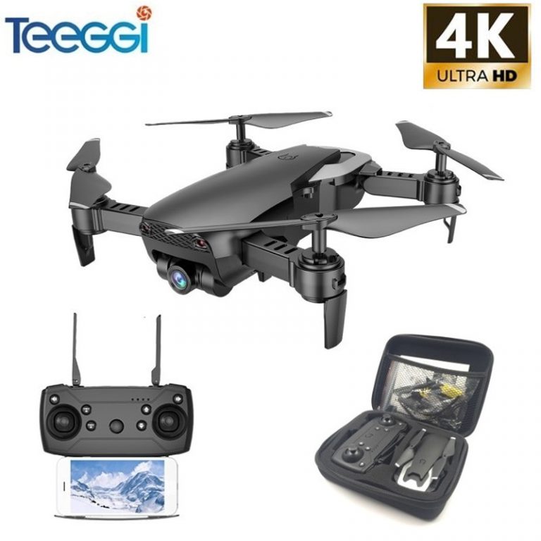 Teeggi M69 FPV Drone 4K with 1080P Wide-angle WiFi Camera HD Foldable RC Mini Quadcopter Helicopter VS VISUO XS809HW E58 X12