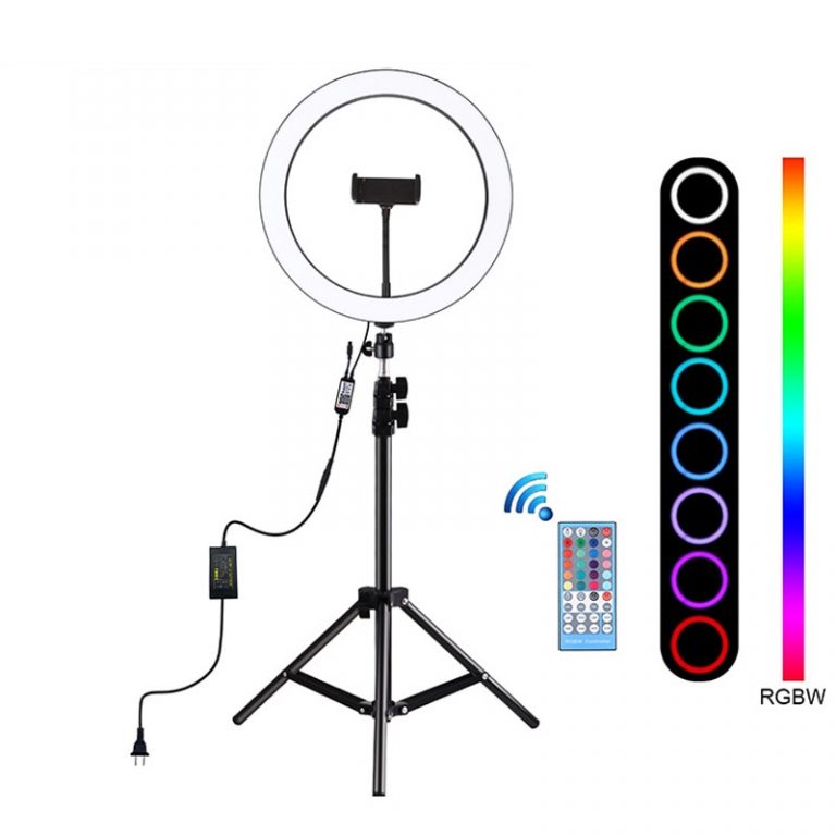Shine Bright with the 12-Inch RGB Photography Ring Light - Perfect for Vlogs, TikTok, YouTube, and Live Streaming