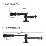 Adjustable Friction Articulating Magic Arm + Super Clamp Crab