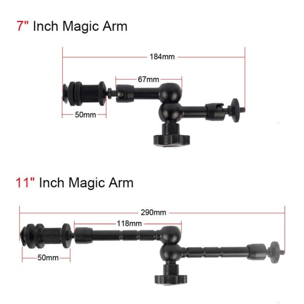 Adjustable Friction Articulating Magic Arm + Super Clamp Crab