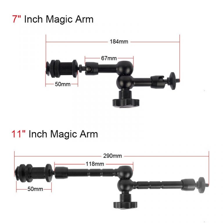 Adjustable Friction Articulating Magic Arm + Super Clamp Crab