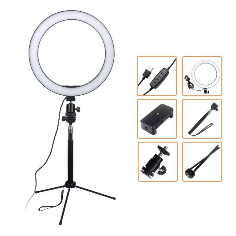 Illuminate Your World with the 26cm Dimmable LED Ring Light!