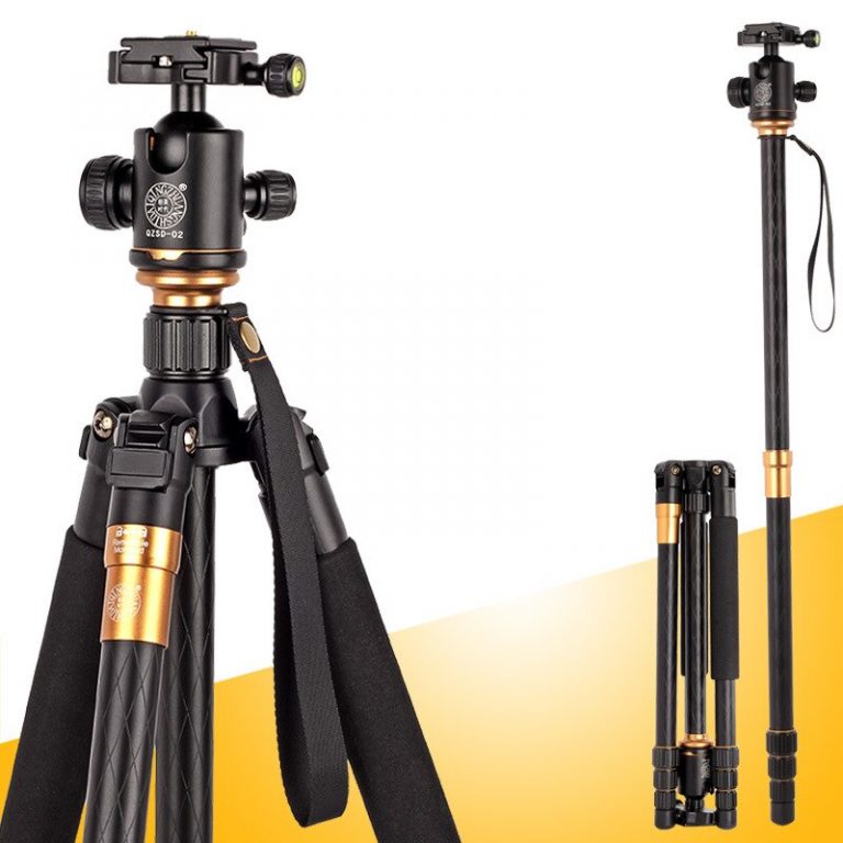 Q999 Tripod Monopod w/ Detachable Ball Head Portable Magnesium Aluminium Alloy