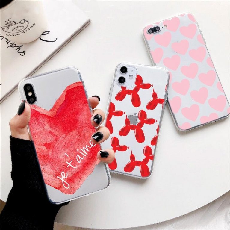 Clear Cute Pink Love Live Girl Text Balloon Design Phone Case For iPhone 6s 7 8 Plus X XR xs 11 pro max Cover Clear Cute Pink Love Live Girl Text Balloon Design Phone Case For iPhone 6s 7 8 Plus X XR xs 11 pro max Cover