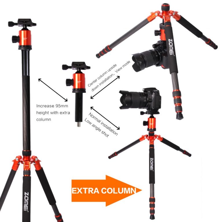Monopod Stand & Ball head with Bag for DSLR