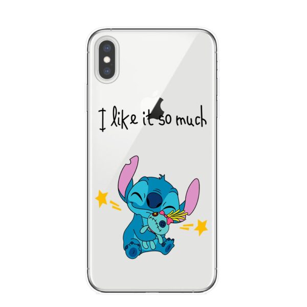 Phone Case for iPhone 11 Pro XS Max Cartoon Stitch Cover Soft Silicone Cases for iPhone X XR 8 7 6 6S Plus 5S SE Coque Cover 2 Phone Case for iPhone 11 Pro XS Max Cartoon Stitch