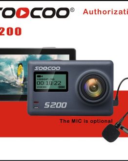SOOCOO S200 Action Sport Camera Ultra HD 4K 20MP NTK96660 Chip Cam IMX078 Sensor WiFi Gryo Voice Control Mic GPS Touch LCD Scree